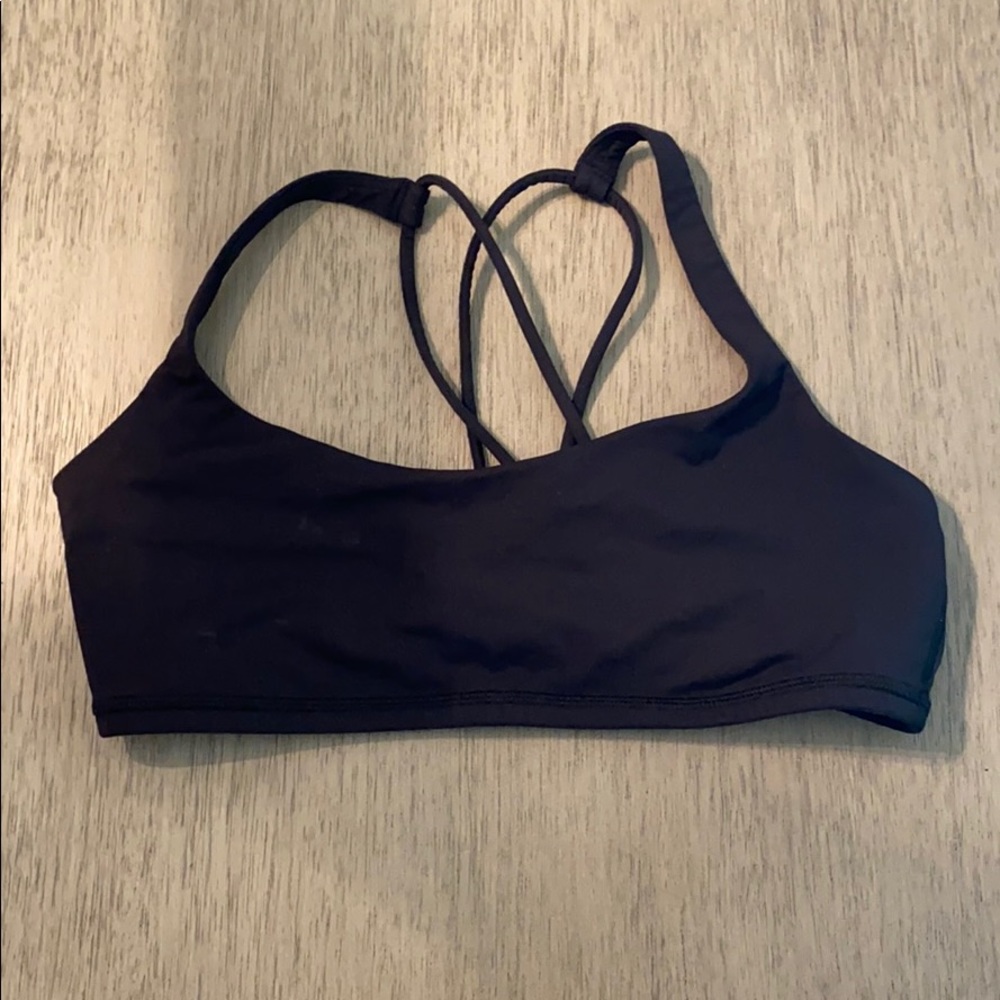 Lululemon free to be black bra size 10-no cups